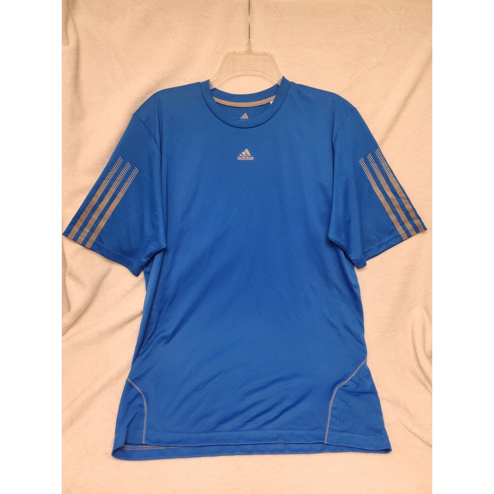 Adidas Blue AEROREADY/Climalite Athletic Shirt Men’s Medium Short Sleeve